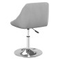 vidaXL Sillas de comedor giratorias 4 unidades terciopelo gris claro vidaXL Sillas de comedor giratorias 4 unidades terciopelo gris claro