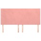 vidaXL Cabeceros 4 unidades de terciopelo rosa 90x5x78/88 cm vidaXL Cabeceros 4 unidades de terciopelo rosa 90x5x78/88 cm