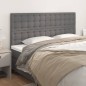 vidaXL Cabeceros 4 unidades de cuero sintético gris 90x5x78/88cm vidaXL Cabeceros 4 unidades de cuero sintético gris 90x5x78/88cm