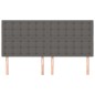 vidaXL Cabeceros 4 unidades de cuero sintético gris 90x5x78/88cm vidaXL Cabeceros 4 unidades de cuero sintético gris 90x5x78/88cm