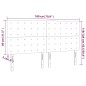 vidaXL Cabeceros 4 unidades de cuero sintético gris 90x5x78/88cm vidaXL Cabeceros 4 unidades de cuero sintético gris 90x5x78/88cm