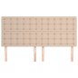 vidaXL Cabeceros 4 unidades cuero sintético capuchino 80x5x78/88 cm vidaXL Cabeceros 4 unidades cuero sintético capuchino 80x5x78/88 cm