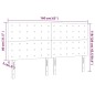 vidaXL Cabeceros 4 unidades cuero sintético capuchino 80x5x78/88 cm vidaXL Cabeceros 4 unidades cuero sintético capuchino 80x5x78/88 cm