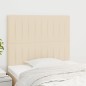 vidaXL Cabeceros 2 unidades de tela color crema 90x5x78/88 cm vidaXL Cabeceros 2 unidades de tela color crema 90x5x78/88 cm