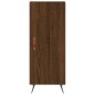 vidaXL Aparador alto madera contrachapada roble marrón 34,5x34x180 cm