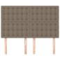 vidaXL Cabeceros 4 unidades tela gris taupe 72x5x78/88 cm vidaXL Cabeceros 4 unidades tela gris taupe 72x5x78/88 cm