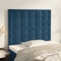 vidaXL Cabeceros 2 unidades de terciopelo azul oscuro 90x5x78/88 cm vidaXL Cabeceros 2 unidades de terciopelo azul oscuro 90x5x78/88 cm