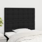 vidaXL Cabeceros 2 unidades de tela negro 80x5x78/88 cm vidaXL Cabeceros 2 unidades de tela negro 80x5x78/88 cm