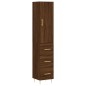 vidaXL Aparador alto madera contrachapada roble marrón 34,5x34x180 cm vidaXL Aparador alto madera contrachapada roble marrón 34,5x34x180 cm