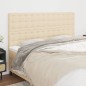 vidaXL Cabeceros 4 unidades de tela color crema 80x5x78/88 cm vidaXL Cabeceros 4 unidades de tela color crema 80x5x78/88 cm