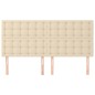 vidaXL Cabeceros 4 unidades de tela color crema 80x5x78/88 cm vidaXL Cabeceros 4 unidades de tela color crema 80x5x78/88 cm