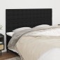 vidaXL Cabeceros 4 unidades de tela negro 90x5x78/88 cm vidaXL Cabeceros 4 unidades de tela negro 90x5x78/88 cm
