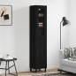 vidaXL Aparador de madera contrachapada negro 34,5x34x180 cm vidaXL Aparador de madera contrachapada negro 34,5x34x180 cm