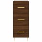 vidaXL Aparador alto madera contrachapada roble marrón 34,5x34x180 cm vidaXL Aparador alto madera contrachapada roble marrón 34,5x34x180 cm