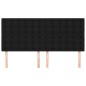 vidaXL Cabeceros 4 unidades de tela negro 90x5x78/88 cm vidaXL Cabeceros 4 unidades de tela negro 90x5x78/88 cm
