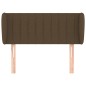 vidaXL Cabecero de tela marrón oscuro 83x23x78/88 cm