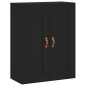 vidaXL Aparador alto madera contrachapada negro 69,5x34x180 cm vidaXL Aparador alto madera contrachapada negro 69,5x34x180 cm