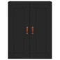 vidaXL Aparador alto madera contrachapada negro 69,5x34x180 cm vidaXL Aparador alto madera contrachapada negro 69,5x34x180 cm