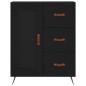 vidaXL Aparador alto madera contrachapada negro 69,5x34x180 cm vidaXL Aparador alto madera contrachapada negro 69,5x34x180 cm