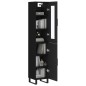 vidaXL Aparador de madera contrachapada negro 34,5x34x180 cm vidaXL Aparador de madera contrachapada negro 34,5x34x180 cm