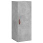 vidaXL Aparador de madera contrachapada gris hormigón 34,5x34x180 cm vidaXL Aparador de madera contrachapada gris hormigón 34,5x34x180 cm