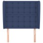 vidaXL Cabecero con orejas de tela azul 83x23x118/128 cm vidaXL Cabecero con orejas de tela azul 83x23x118/128 cm