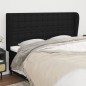 vidaXL Cabecero con orejas de tela negro 163x23x118/128 cm vidaXL Cabecero con orejas de tela negro 163x23x118/128 cm