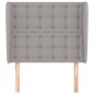 vidaXL Cabecero con orejas de tela gris claro 93x23x118/128 cm vidaXL Cabecero con orejas de tela gris claro 93x23x118/128 cm