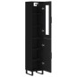 vidaXL Aparador de madera contrachapada negro 34,5x34x180 cm vidaXL Aparador de madera contrachapada negro 34,5x34x180 cm