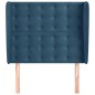 vidaXL Cabecero con orejas de terciopelo azul oscuro 103x23x118/128 cm vidaXL Cabecero con orejas de terciopelo azul oscuro 103x23x118/128 cm