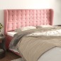 vidaXL Cabecero con orejas de terciopelo rosa 183x23x118/128 cm vidaXL Cabecero con orejas de terciopelo rosa 183x23x118/128 cm