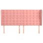 vidaXL Cabecero con orejas de terciopelo rosa 183x23x118/128 cm vidaXL Cabecero con orejas de terciopelo rosa 183x23x118/128 cm