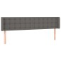 vidaXL Cabecero de cuero sintético gris 183x16x78/88 cm vidaXL Cabecero de cuero sintético gris 183x16x78/88 cm