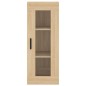 vidaXL Aparador de madera contrachapada roble Sonoma 34,5x34x180 cm