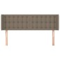 vidaXL Cabecero de tela gris taupe 147x16x78/88 cm