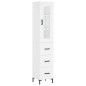 vidaXL Aparador alto madera contrachapada blanco 34,5x34x180 cm vidaXL Aparador alto madera contrachapada blanco 34,5x34x180 cm