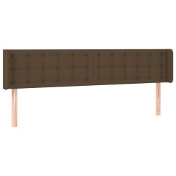 vidaXL Cabecero de tela gris oscuro 183x16x78/88 cm