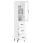 vidaXL Aparador alto madera contrachapada blanco 34,5x34x180 cm vidaXL Aparador alto madera contrachapada blanco 34,5x34x180 cm