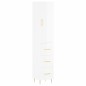 vidaXL Aparador alto madera contrachapada blanco brillo 34,5x34x180 cm vidaXL Aparador alto madera contrachapada blanco brillo 34,5x34x180 cm