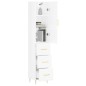 vidaXL Aparador alto madera contrachapada blanco brillo 34,5x34x180 cm vidaXL Aparador alto madera contrachapada blanco brillo 34,5x34x180 cm