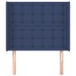 vidaXL Cabecero con orejas de tela azul 83x16x118/128 cm vidaXL Cabecero con orejas de tela azul 83x16x118/128 cm