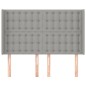 vidaXL Cabecero con orejas de tela gris claro 147x16x118/128 cm vidaXL Cabecero con orejas de tela gris claro 147x16x118/128 cm