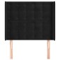 vidaXL Cabecero con orejas de terciopelo negro 93x16x118/128 cm vidaXL Cabecero con orejas de terciopelo negro 93x16x118/128 cm