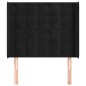 vidaXL Cabecero con orejas de terciopelo negro 83x16x118/128 cm vidaXL Cabecero con orejas de terciopelo negro 83x16x118/128 cm