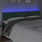 vidaXL Cabecero con LED de terciopelo verde oscuro 180x5x78/88 cm vidaXL Cabecero con LED de terciopelo verde oscuro 180x5x78/88 cm