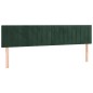 vidaXL Cabecero con LED de terciopelo verde oscuro 180x5x78/88 cm vidaXL Cabecero con LED de terciopelo verde oscuro 180x5x78/88 cm