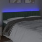 vidaXL Cabecero con LED de terciopelo gris oscuro 160x5x78/88 cm vidaXL Cabecero con LED de terciopelo gris oscuro 160x5x78/88 cm