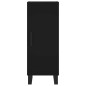 vidaXL Aparador de madera contrachapada negro 34,5x34x180 cm vidaXL Aparador de madera contrachapada negro 34,5x34x180 cm