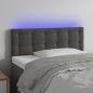 vidaXL Cabecero con LED de terciopelo gris oscuro 90x5x78/88 cm vidaXL Cabecero con LED de terciopelo gris oscuro 90x5x78/88 cm