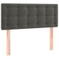 vidaXL Cabecero con LED de terciopelo gris oscuro 90x5x78/88 cm vidaXL Cabecero con LED de terciopelo gris oscuro 90x5x78/88 cm